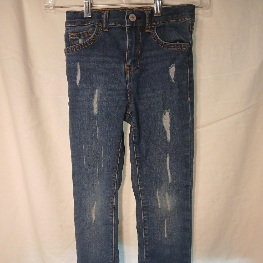 Levis Kids 720 High Rise Super Skinny Blue Distressed Denim Jeans 6x